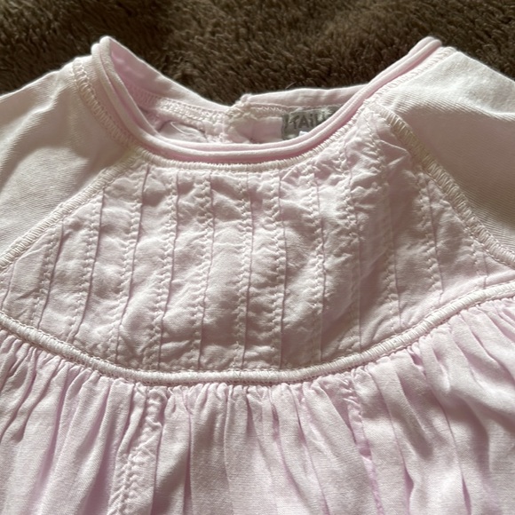 Taille O baby ruffle dress in very light pink size 3M - Picture 3 of 7